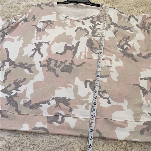 DEX Womens Camo Long Sleeve Top Plus 3XL NWT - Picture 10 of 12